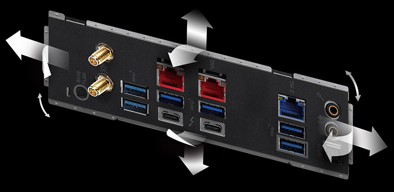 Flexible Integrated IO Shield